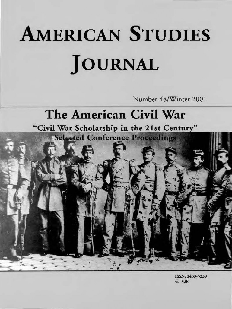 Back Issues | American Studies Journal